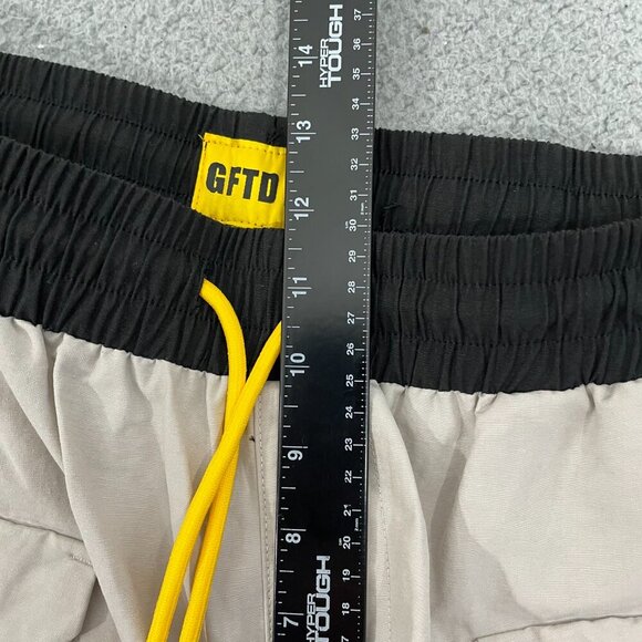 NEW GFTD LA Pants Men XXL Tan Pull on Drawstring Snap  Ankle Cargo - Picture 10 of 13